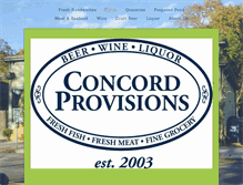 Tablet Screenshot of concordprovisions.com